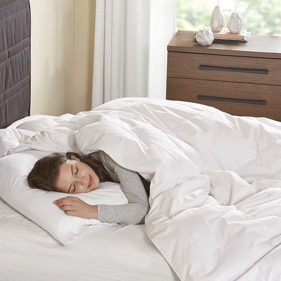 Olliix True North by Sleep Philosophy White King Extra Warmth Oversized Cotton Down Comforter-3