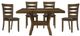 Mazin Furniture Darla 5 Piece Brown Dining Room Setd-0