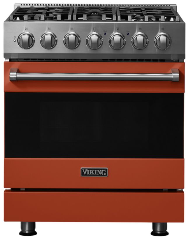 Viking® 3 Series 30" Spiced Cider Pro Style Natural Gas Range-0