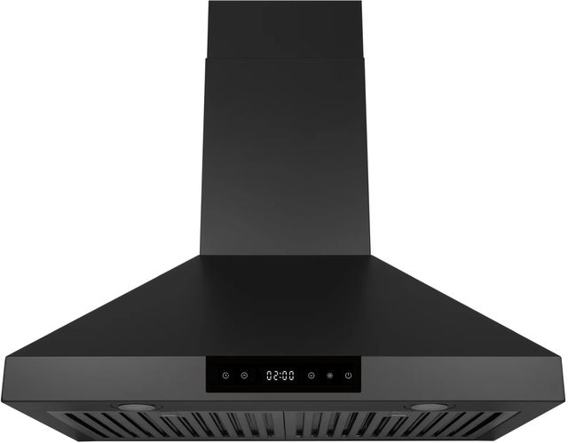 Hauslane Chef Series 30" Matte Black Wall Mounted Range Hood -0