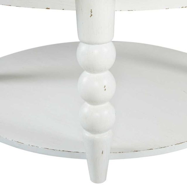 Liberty Furniture Turnberry Park Toasted Oat Round Cocktail Table with Washed White Base-4