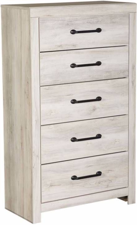Signature Design by Ashley® Cambeck 4-Piece Whitewash White Full Storage Panel Headboard Bedroom Set-3