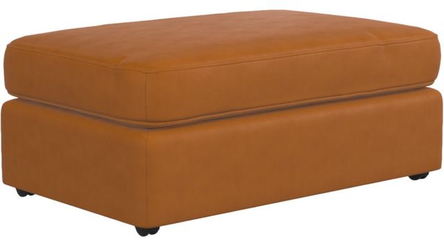 Flexsteel® Customizable Vail Leather Cocktail Ottoman-1