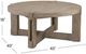 Bassett Mirror McGuire Natural Gray Cocktail Table-2