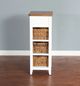 Sunny Designs™ Accents Natural/White Storage Rack with Baskets-1