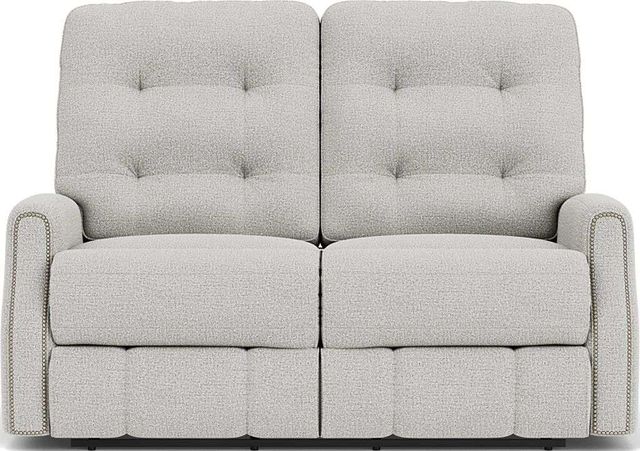 Flexsteel® Devon Silver Glacier Reclining Loveseat-1