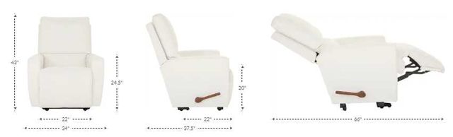 La-Z-Boy® Kells Chestnut Leather Manual Wall Recliner-2