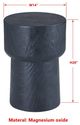 Forty West Greyson Black Side Table-2