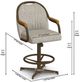 Chromcraft Customizable Medina Swivel Tilt Counter Height Dining Stool-2
