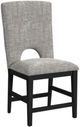 Elements International Oregon Black/Gray Counter Side Chair-0