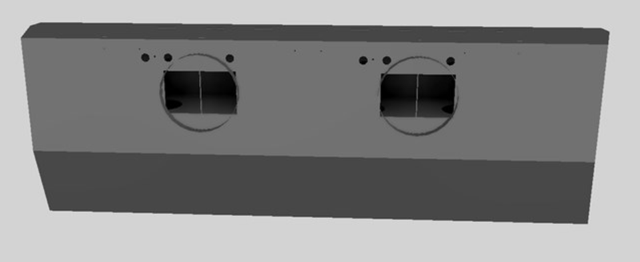 Vent-A-Hood® 66" Gunsmoke Wall Mounted Liner Insert-1