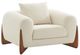 VIG Furniture Modrest Fleury Cream/Walnut Lounge Chair-0