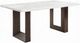 ACME Furniture Edwyn White Dining Table with Brown Base-0