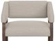 International Furniture Direct Murcia Beige/Lacquer Brown 32" Accent Chair-4