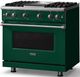 Viking® 5 Series 36" Ivy Pro Style Gas (LP) Range with Polished Chrome Trim-2