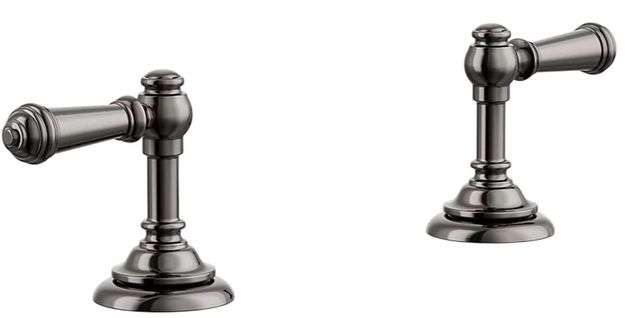 KOHLER® Artifacts® Vibrant Titanium Lever Bathroom Sink Faucet Handles-0