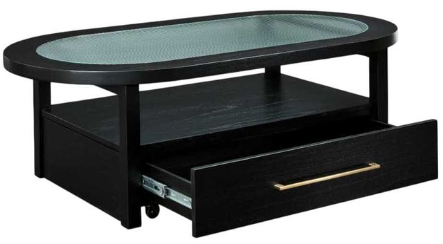 Signature Design by Ashley® Winbardi Glass Top Coffee Table with Black Base-3