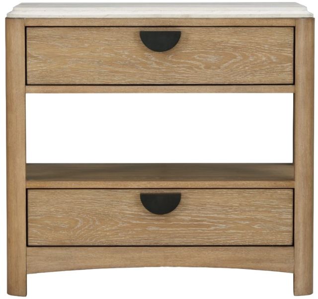 Parker House® Escape Glazed Natural Oak 2-Drawer Nightstand-3