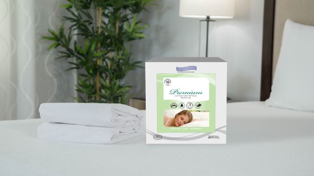 Protect-A-Bed® Originals Premium White Full Mattress Protector-7