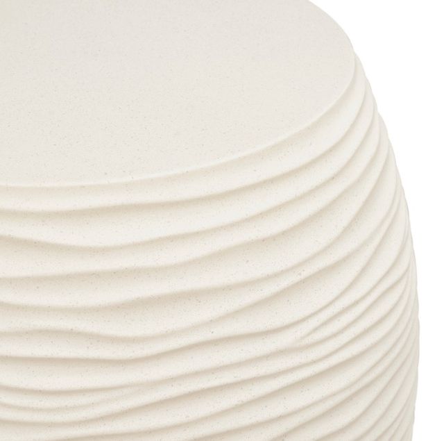 Sunset West Bazaar Dune Sand Glass Fiber Reinforced Concrete Outdoor End Table-1