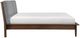 Homelegance® Astrid Gray/Walnut Queen Upholstered Panel Bed-3