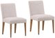 Dovetail Furniture Larkin 2-Piece Taupe Dining Chair Set-0