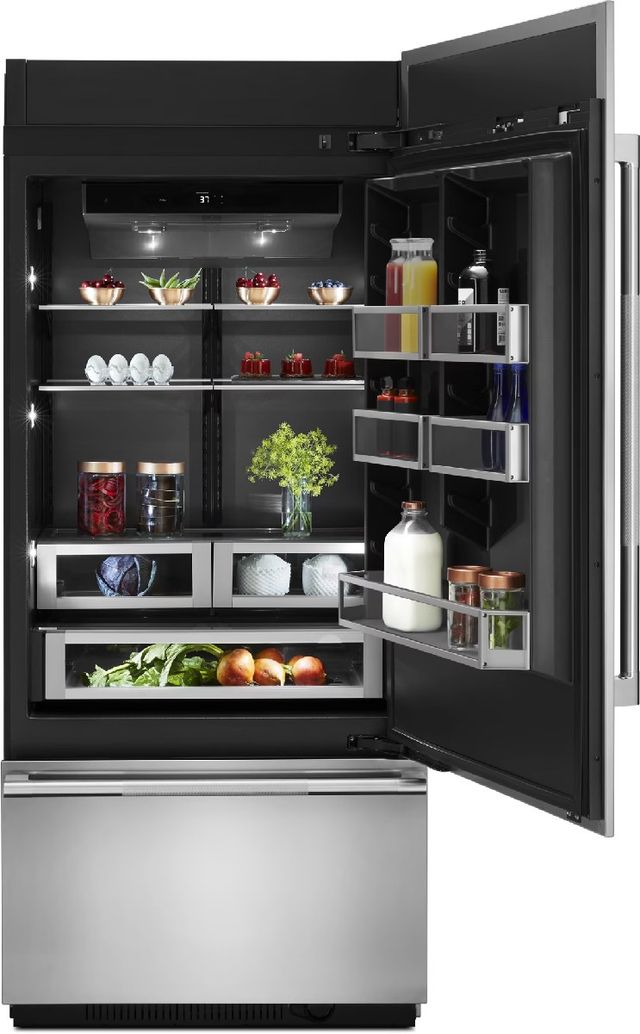 JennAir® 36" 20.9 Cu. Ft. Panel Ready Built-In Bottom Freezer Refrigerator-2