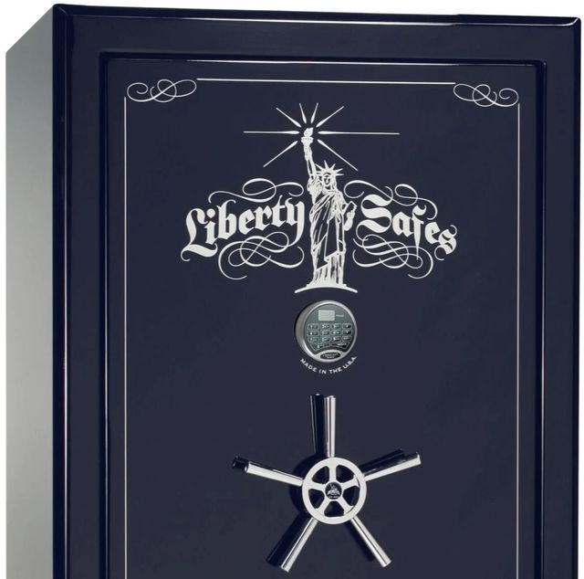 Liberty Safe Presidential Blue Gloss 40 Electronic Lock Gun Safe-1