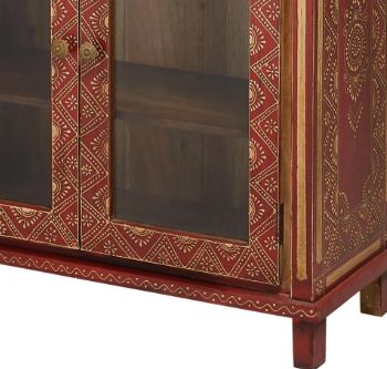 Jaipur Furniture Bahravi 2-Door Brown Cabinet-1
