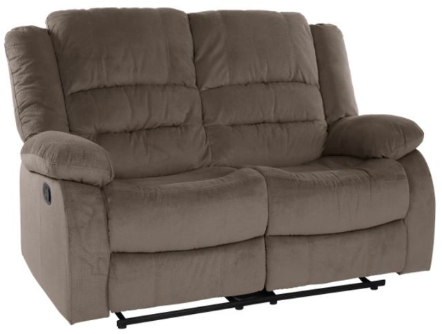 Homelegance® Jarita Chocolate Manual Reclining Loveseat-0