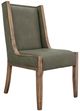 International Furniture Direct Balam Brown/Green Dining Side Chair-0