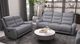 Furniture of America® Matthias Gray Manual Reclining Loveseat-1