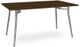 Amisco Customizable Alys 31" Rectangular Table with 60" Walnut Veneer Top-0