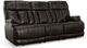 Flexsteel® Clive Brown Power Reclining Sofa with Power Headrests and Lumbar-0