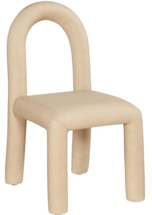 Meridian Furniture Amari Tan Vegan Leather Upholstered Dining Chair-0