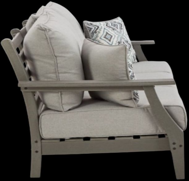 Signature Design by Ashley® Visola Gray Nuvella/Polyethylene Outdoor Sofa with Cushion-3