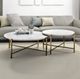 ACME Furniture Zaidee White Nesting Table with Champagne Base-1