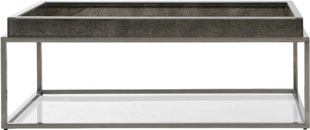 Decor-Rest® Furniture LTD Luxe Mirrored Coffee Table Top with Chrome Base-0