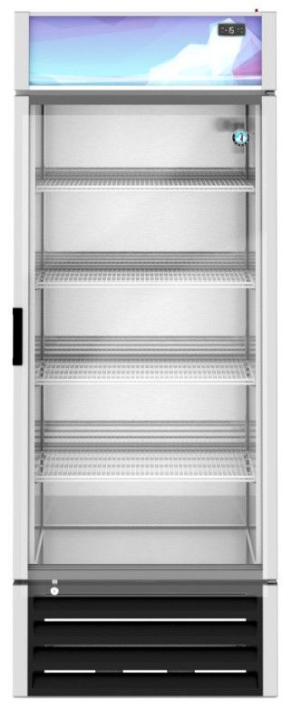 Hoshizaki 30" 20.7 Cu. Ft. Silver Single Section Merchandiser Freezer with Glass Door-0