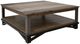 International Furniture Direct Loft Brown Multi Gray Cocktail Table-0