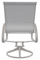 Telescope Casual Aruba Abalone/Warm Gray Aluminum/Fabric Outdoor Sling Swivel Rocker-3