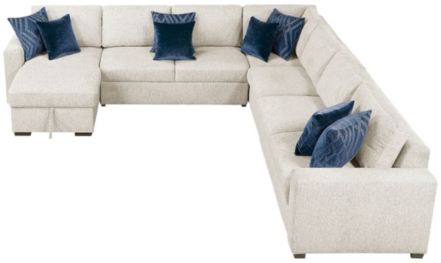 Homelegance® Isla 5-Piece Beige Sectional with Convertible and Reversible Chaise-2