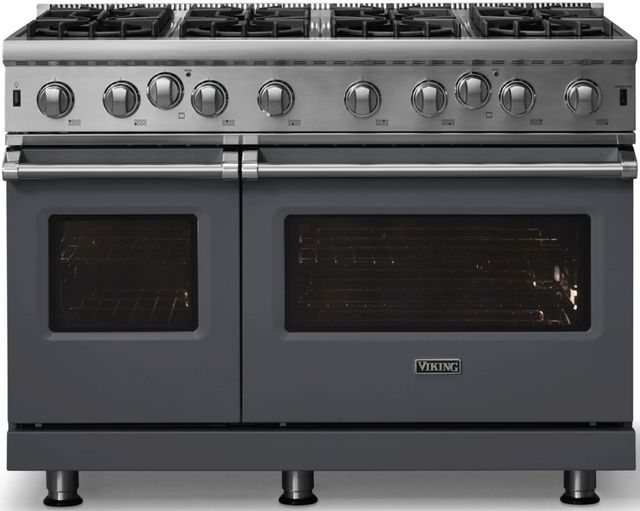 Viking® 5 Series 48" Cast Black Pro Style Natural Gas Range-3
