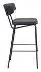 Zuo Modern Sharon Vintage Black Bar Chair-2