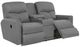 La-Z-Boy® Hawthorn Smoke Manual Reclining Loveseat with Console-1
