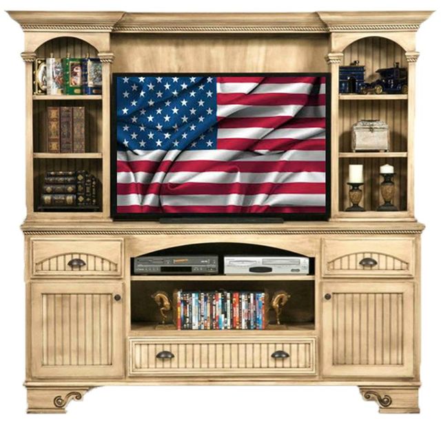 American Heartland Manufacturing 3-Drawer Entertainment Center with S-Base-0