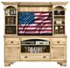American Heartland Manufacturing 3-Drawer Entertainment Center with S-Base-0
