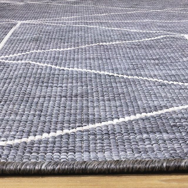 Kalora Interiors Bristol Cream/Grey 5'x8' Style 1 Indoor/Outdoor Area Rug-1