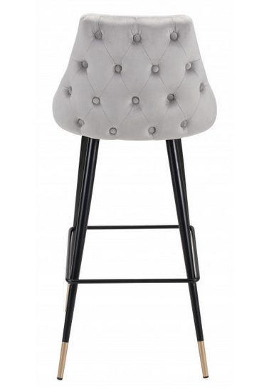 Zuo® Modern Piccolo Dark Gray Bar Chair-1
