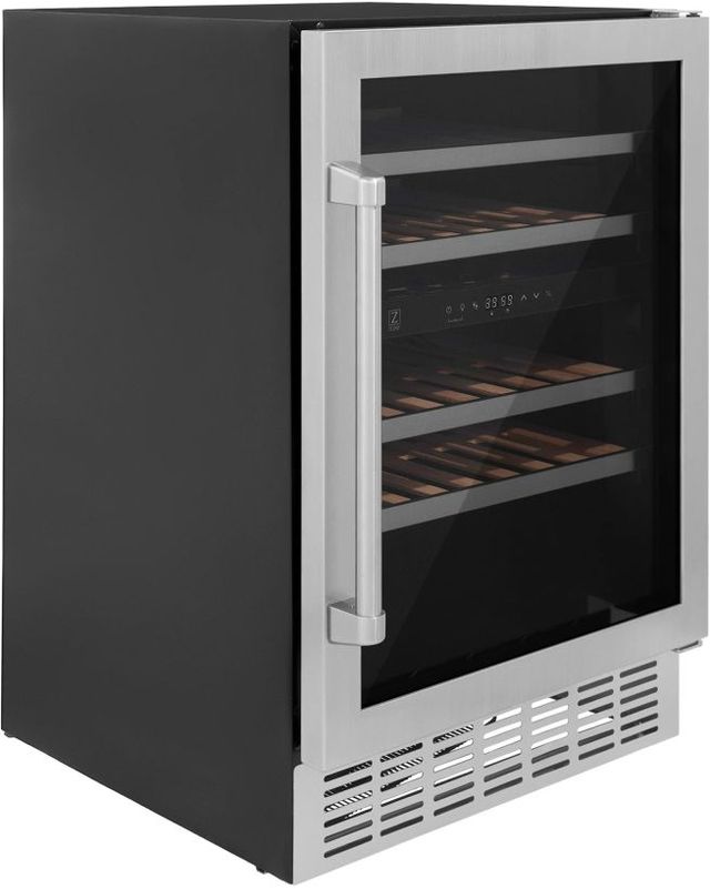 ZLINE Monument 24" 4.5 Cu. Ft. Stainless Steel Freestanding Wine Cooler -2